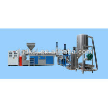 New HDPE LDPE PE flakes die face cutting plastic Recycling extruder machine
